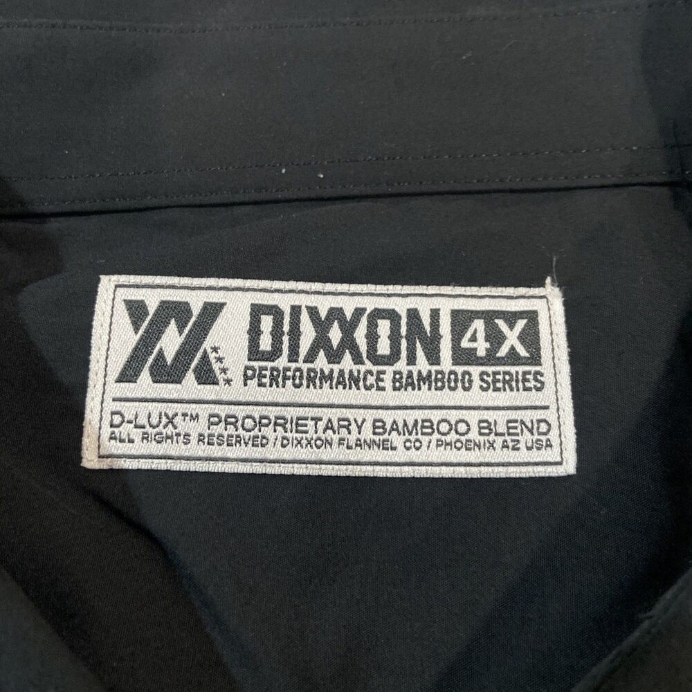 Dixxon Flannel Co Shirt Mens 4XL Black Button Up DLux Signature Series Bamboo - Picture 3 of 6